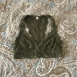Francesca’s Olive Green Bralette